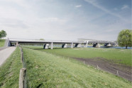 Bicycle bridge Cuijk-Mook